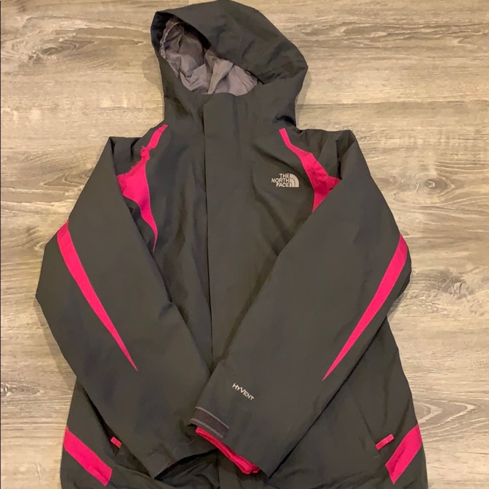 Ski Jacket, Pink and Gray